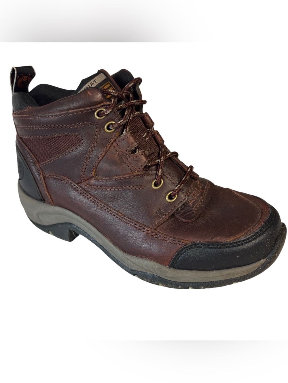 Ariat Terrain Distressed Brown Leather Hiking Riding Boots 6.5 B